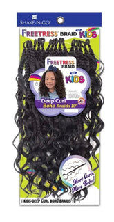 Freetress Kids Deep Curl Boho braids 10”