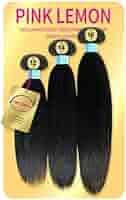 Pink Lemon Straight 100% Human Hair 3pack Solution Bundle