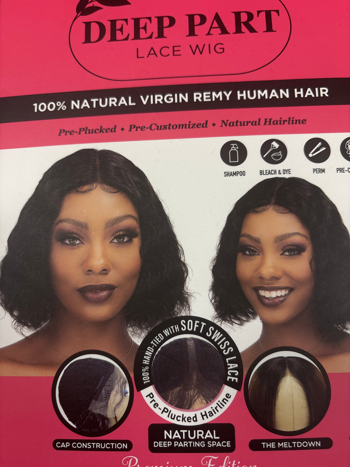 Femi deep part HH 100% Natural Virgin Remy hair