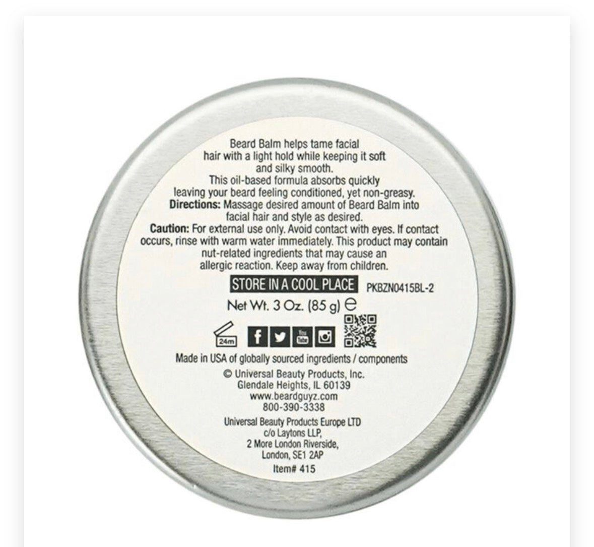 Beard Guyz Beard Balm 3oz