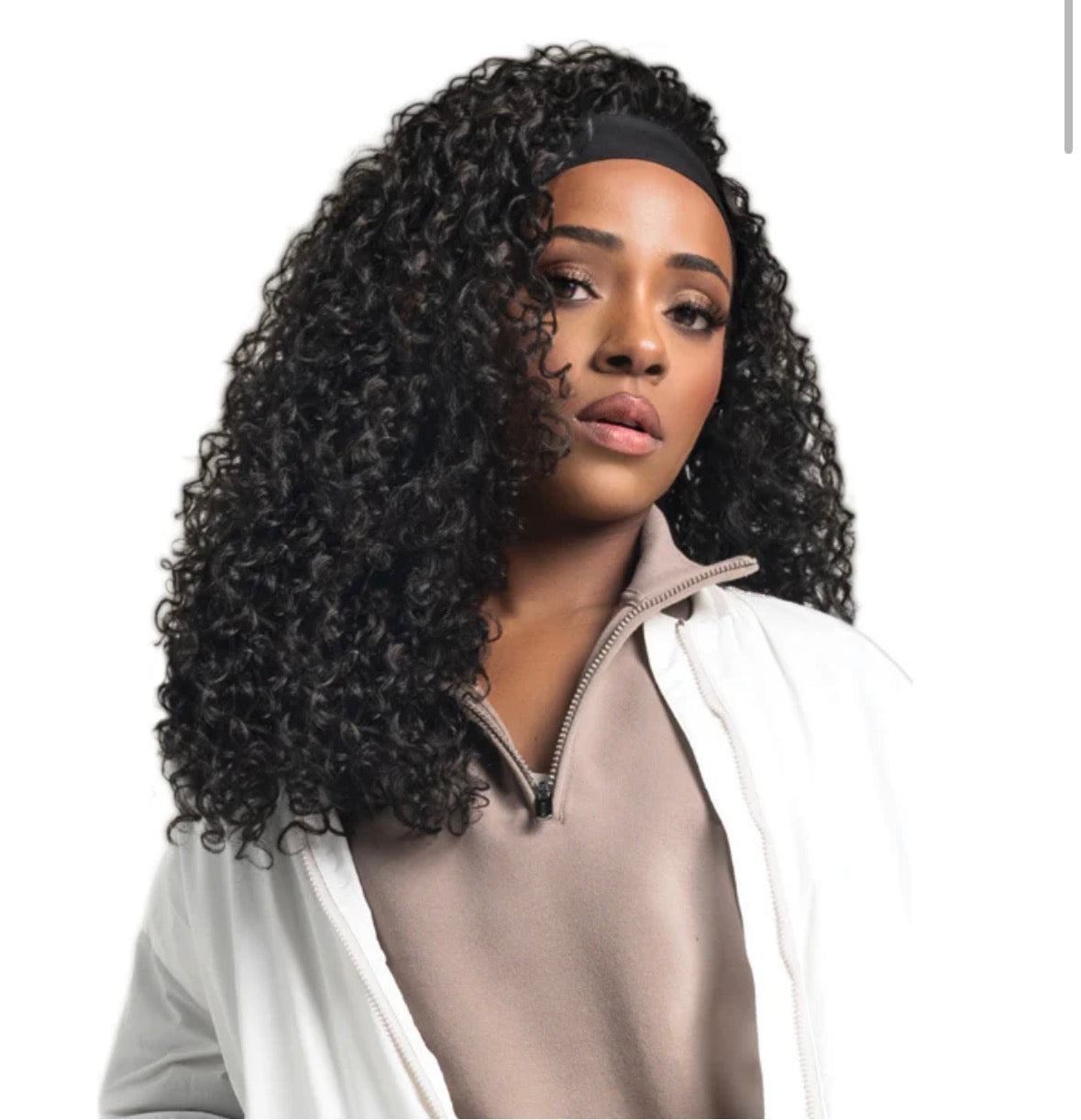 Bobbi Boss Jerry Curl headband wig M1017HB
