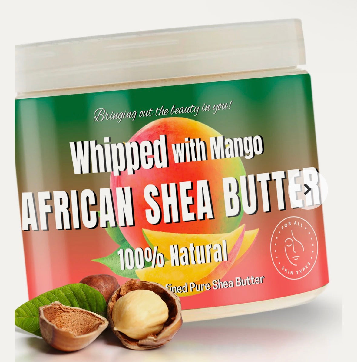 RA African Shea Butter whipped with Mango 12 oz