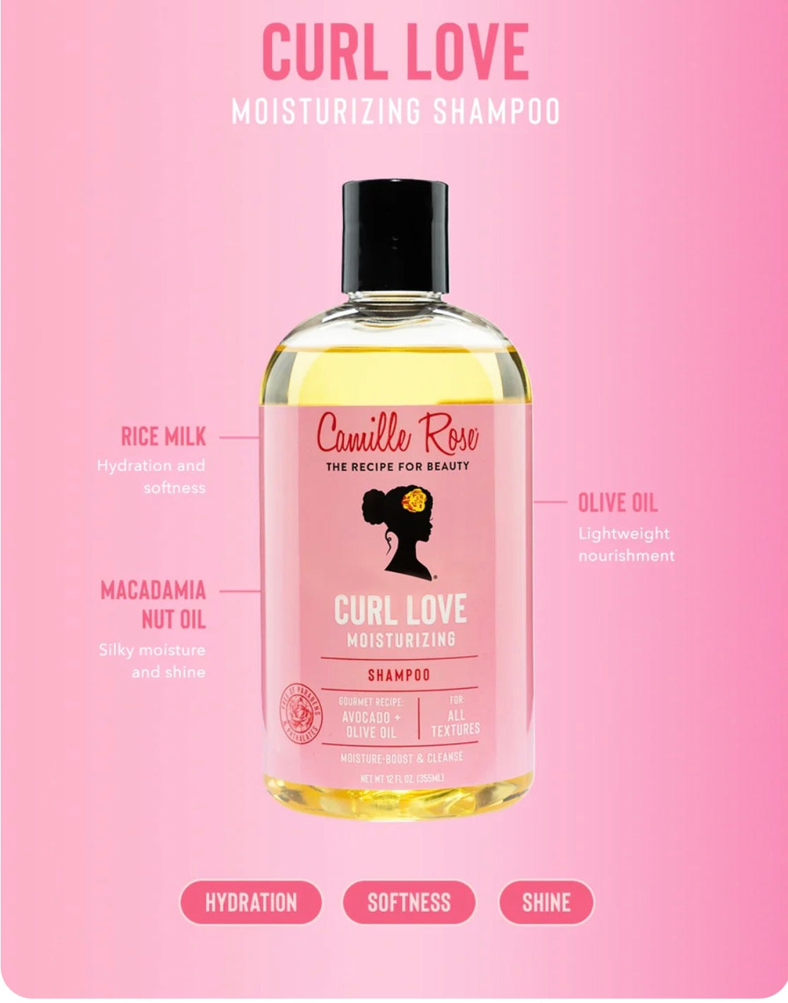 Camille Rose Love Curl shampoo