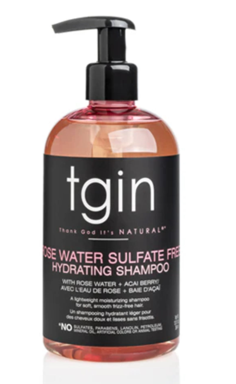 tgin Rose Water Sulfate Free Hydrating Shampoo